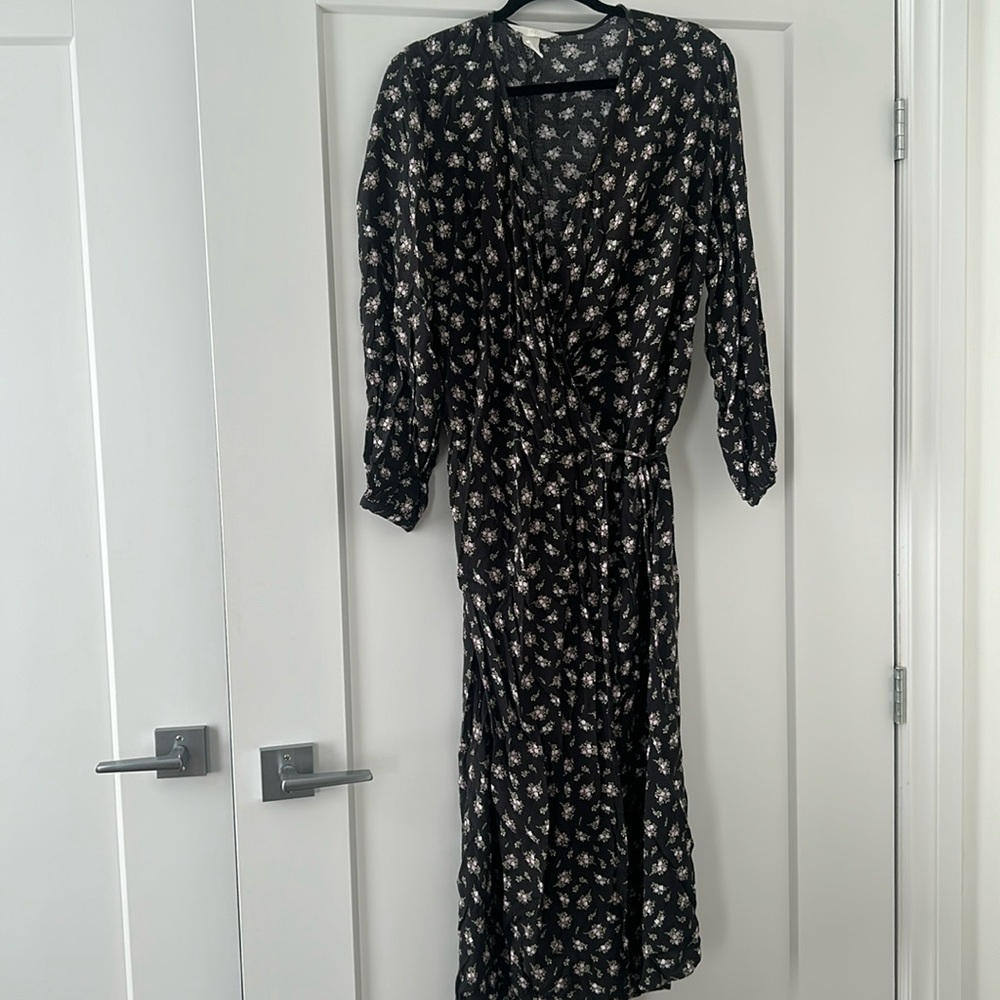 Floral wrap dress